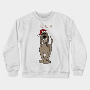 Dark Spinone Italiano Santa Claus Crewneck Sweatshirt